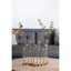 Vase à fleurs 17,7X1,8X13,8 avec cadre en métal bronze
