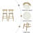 Round Cushion Bar Stools-1558580909
