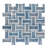 Cassis Dog Bone Basketweave 10 In. X 10 In. Porcelain Mosaic Tile-114362935