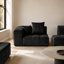 Chaise rembourrée en tissu de lin Kay-1810920758