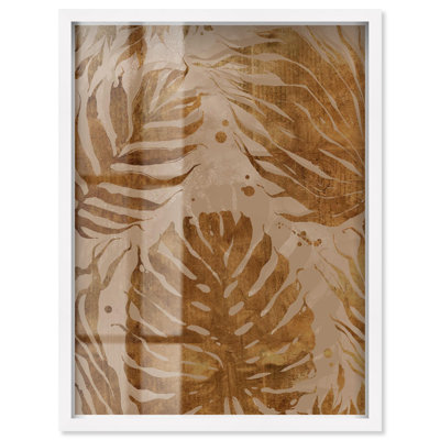 Palme en dorado, palmier ombré, art par Art Remedy