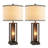 Eleonora 26" Bronze Metal Table Lamp Set With Night Light And USB Ports