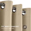 Luxury 230 GSM 100% Blackout Eyelet Room Darkening Curtain Pair-968236124-968236127