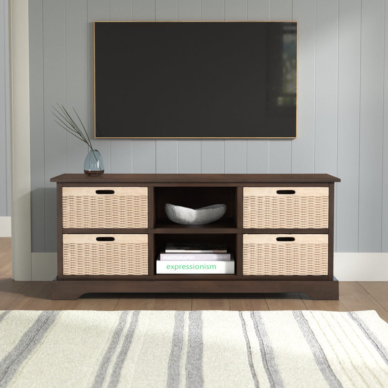 Plotinus TV Stand for TVs up to 43", Brown