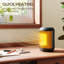 HOMCOM 800W 5118 BTU Electric Compact Space Heater with Adjustable Thermostat