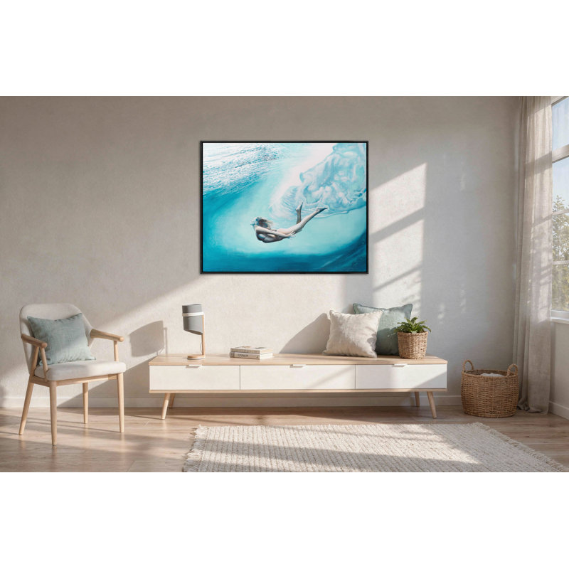 The Swimmer Print by Jeff Schaub