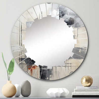 Nizana - Miroir mural moderne rond