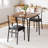 Dining Table for 2, Small Table and Chairs Set of 2, Square Dinette Set for 2, Dinner Table Set, 3 Piece Kitchen & Dining Room Sets for Small Space,(Dining Table with 2 Chairs)-310141910