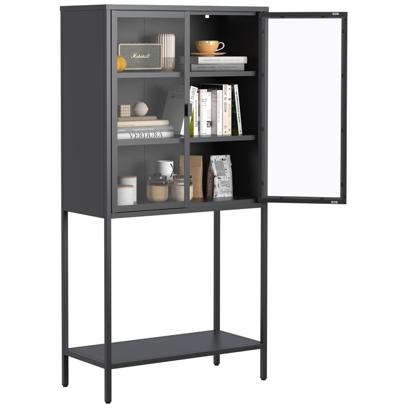 Armoire de rangement en métal, Noir