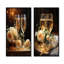 Sparkling Celebration - Ensemble d'art mural sur toile vin et champagne-102571601-102571606