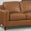 Canapé modulaire en cuir véritable de 132 po Bella-70922809