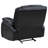 Elodie Black Upholstered Glider Recliner Chair-547364113