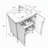 30" Striped Walnut Bathroom Vanity with Sink