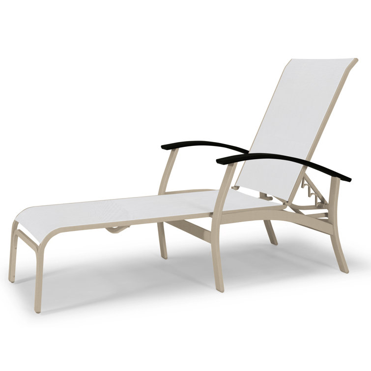Askar Outdoor Rust-Resistant Metal Chaise Lounge