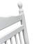 Chaise berçante balcon pour adulte - blanc-295187976