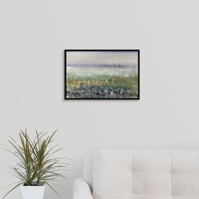 «Mist in the Field», peinture sur toile