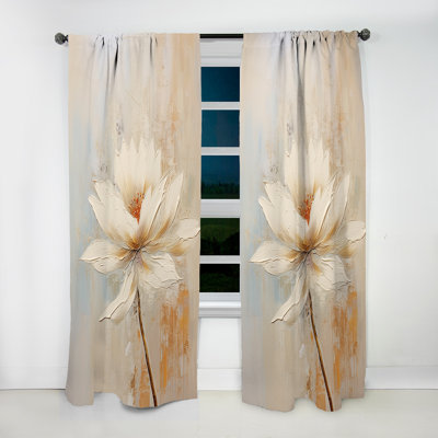 Rideau en velours traditionnel Santori - Simplicity In Petals - obscurcissant - 1 panneau