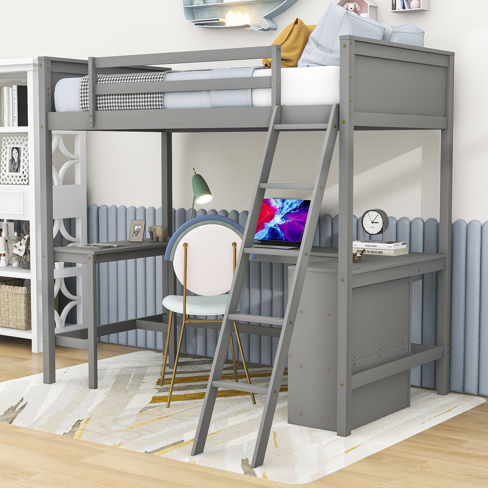 Harriet Bee Elliah Kids Twin Loft Bed | Wayfair