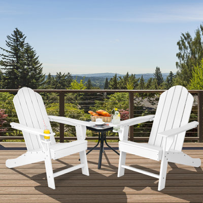 Chaise Adirondack de patio en plastique