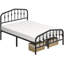 Metal Bed with Arched Headboard and Footboard-903604195-903361660