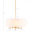 Lustre - configuration 5 lumières, abat-jour tambour-541980528