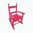 Children's Solid Hardwood Rose Red Rocking Chair-661720308