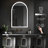 Arched LED Bathroom Mirror with Anti-Fog, Dimmable, 3-Color Light Vanity Mirror for Wall-1831435290