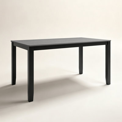  59"  Rectangular Solid Wood Dining Table for 6 Person