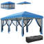 Outsunny 3 x 6m Pop Up Gazebo, Outdoor Canopy Shelter, 6 Mesh Walls-1285604004