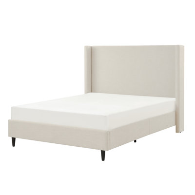 Ana Upholstered Wingback Platform Bed
