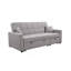 Canapé-lit surdimensionné de 83 po avec canapé-lit escamotable surdimensionné et dossier réglable, canapé convertible 3 places et canapé-lit convertible pour la maison, gris clair-121059994
