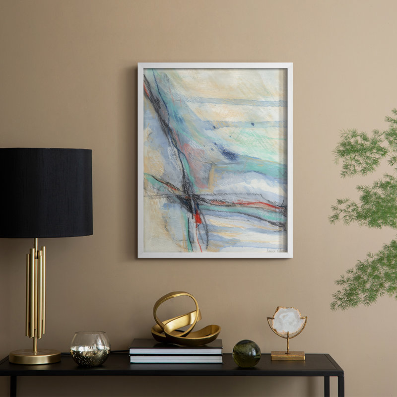«Cracking Open I», reproduction encadrée - bois massif, H 15 po x l 12 po, Blanc