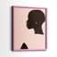 «Pink Silhouette I», reproduction encadrée de qualité supérieure - prête à être accrochée - aucun clou requis - aucun clou requis-479810164-479810167