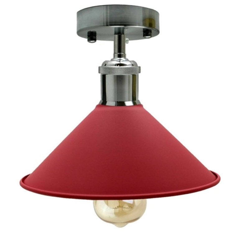 Chasteen Semi Flush Mount, Pink