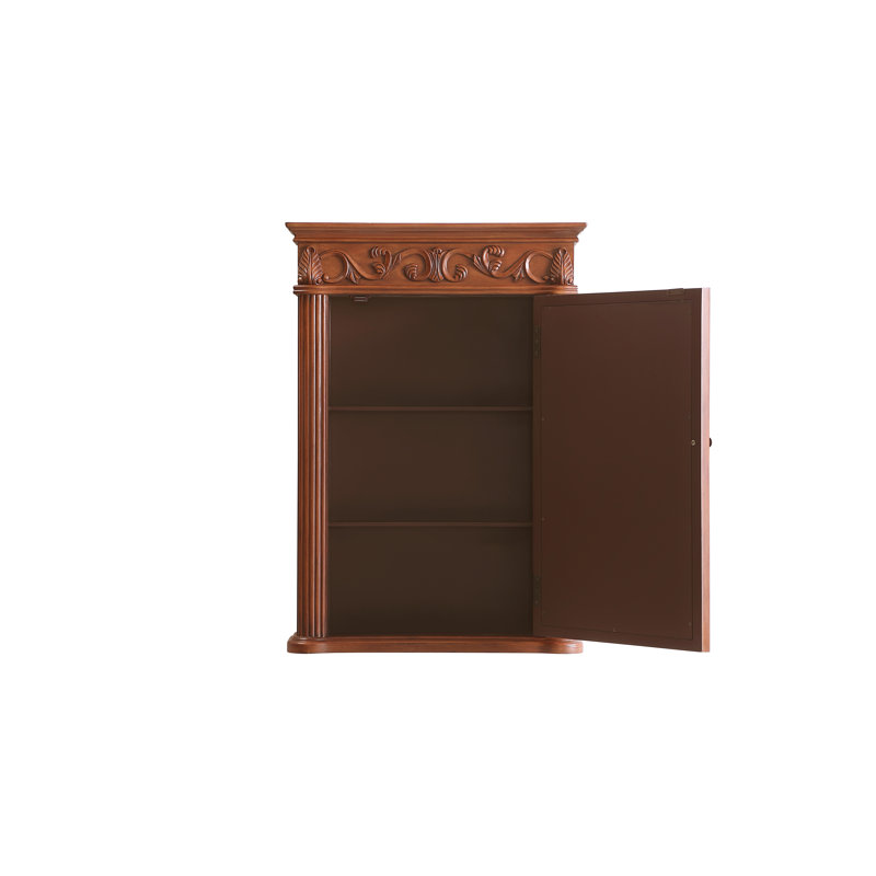Armoire à pharmacie avec 3 tablettes Aurillon, H 36 po x l 25 po x P 6 po, Teck