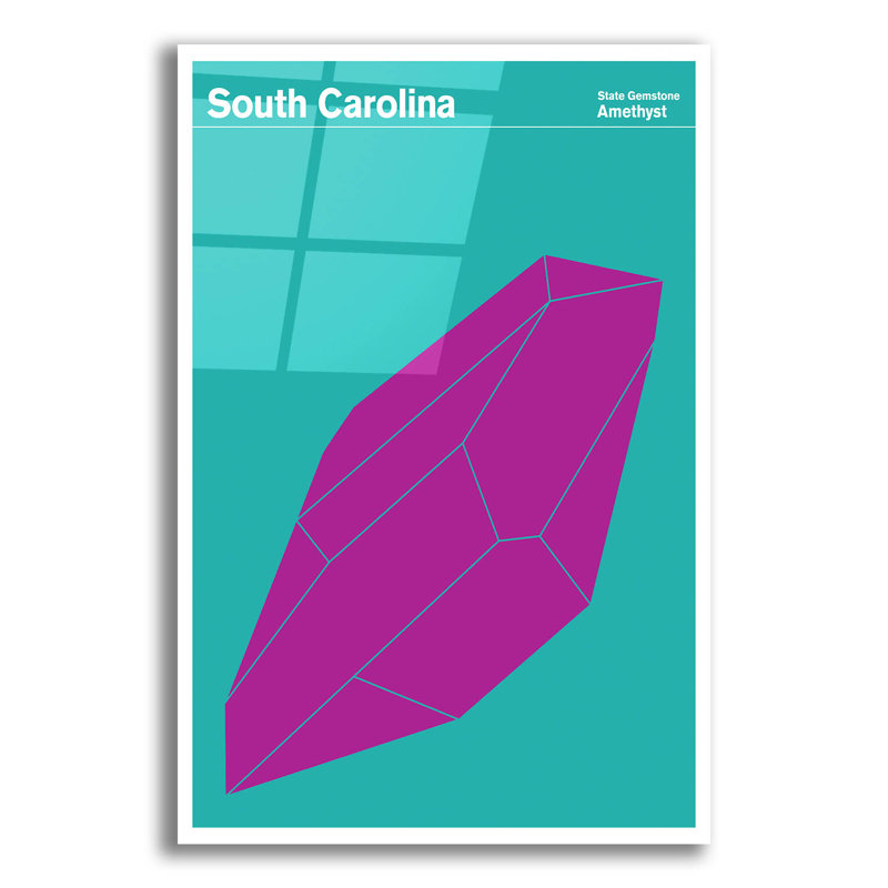 "State Posters 18" par Print Collection, H 16 po x l 12 po x P 0,13 po