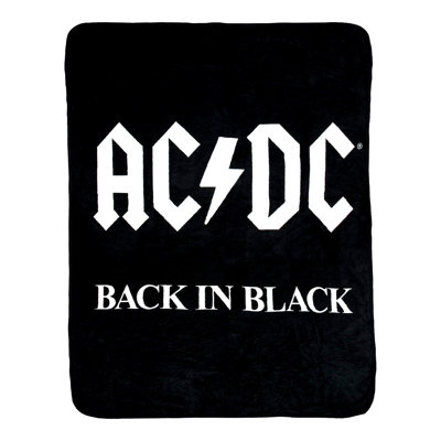 Back in Black Ultra-Soft Fleece Throw Blanket