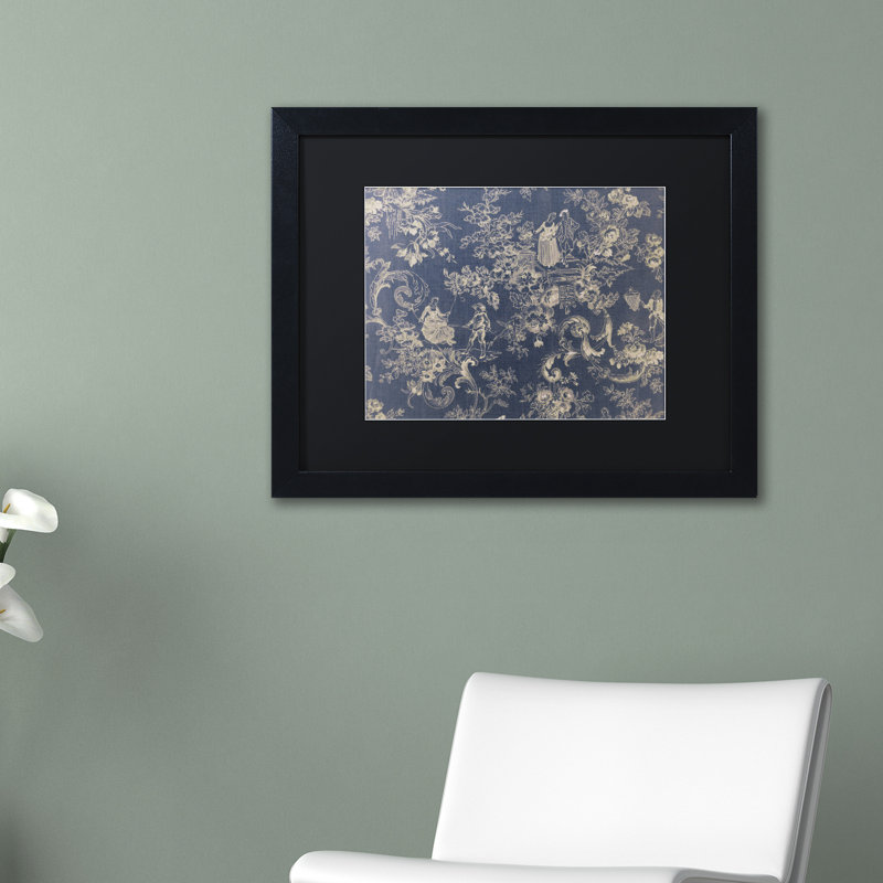 «Toile Fabrics II», impression encadrée, H 11 po x l 14 po x P 0,5 po, Noir, Toile avec cadre noir