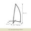 Eliane Iron Hammock Chair Stand