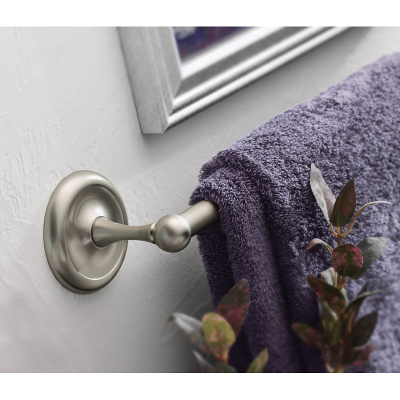 Barre à serviettes murale 18" Yorkshire, Nickel satiné