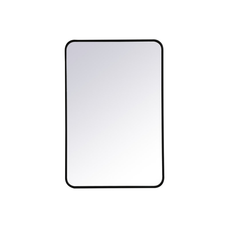 Miroir mural Sabine, Noir, 36 po x 24 po