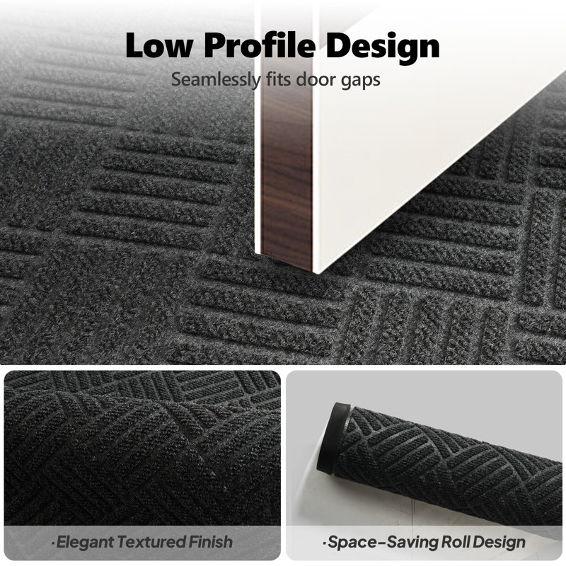 Non-Slip Indoor / Outdoor Doormat, 45cm W × 74.9cm L