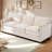 3 Seats Large Modern Chenille Sofa With 2 Removable Pillows-1680218073