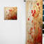 «Kourtney God and Red Floral Japanese Tiles I» - Rideau Botanicals - Velours obscurcissant - 1 panneau-1192232811