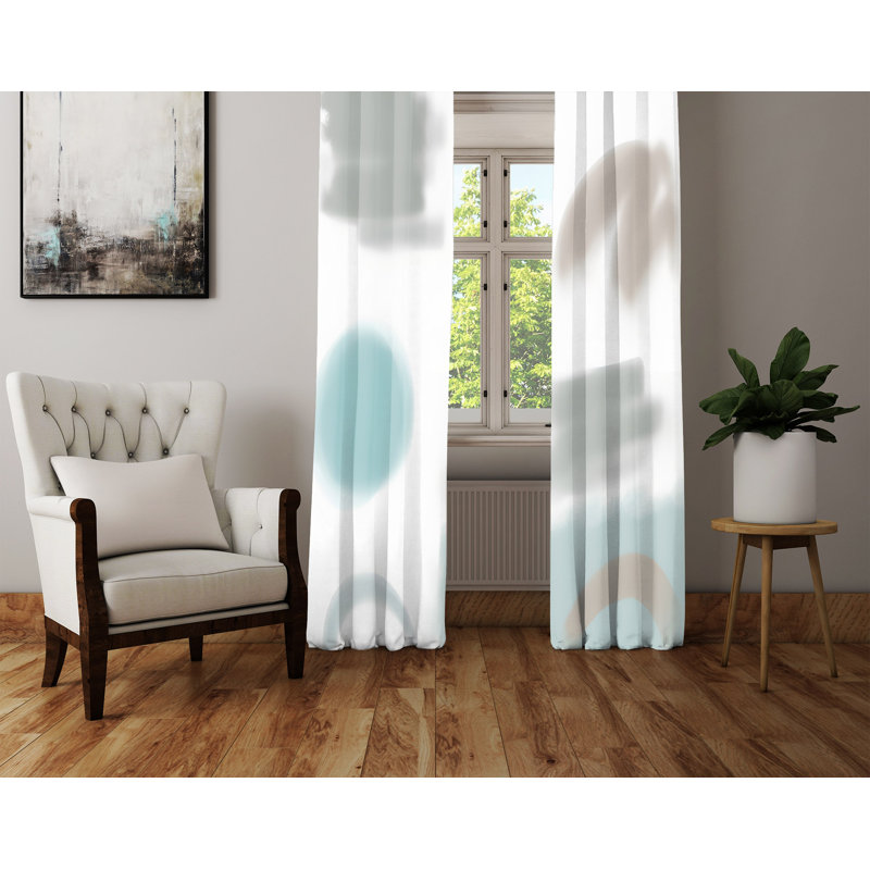 Paire de rideaux semi-transparents Annecorinne, L 56 po x L 78 po