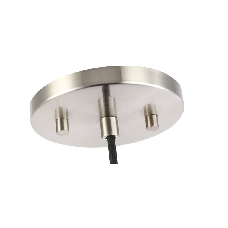 Romona 1 - Light Single Pendant, Stainless Nickel, Halogen