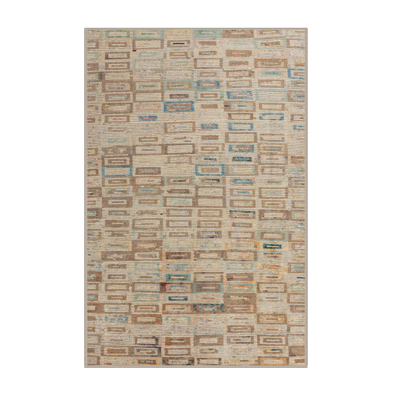Abstract Indoor Rug, Rectangle 7' x 9'