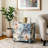 Zala Natural Motif 3-Drawer Storage Cabinet with Gold Knobs End Table