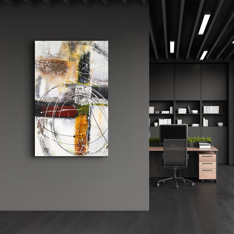 Elegant Tempered Glass Wall Art Painting, 13.8 x 21.7 inches | 100% Tempered Glass, Thickness: 0.16 inches | UV Printed for Vibrant Colors | Perfect for Home Decor, Living Room, & Office Spaces