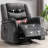 Recliner Chair Massage Rocker With Heat And Massage Reclining Chair 360 Degree Swivel Rocking Chair Home Theater Seating Side Pocket-1083488475